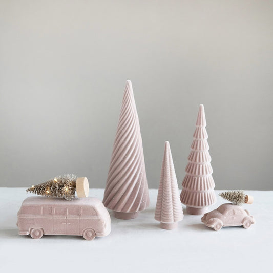 Flocked Resin Tree