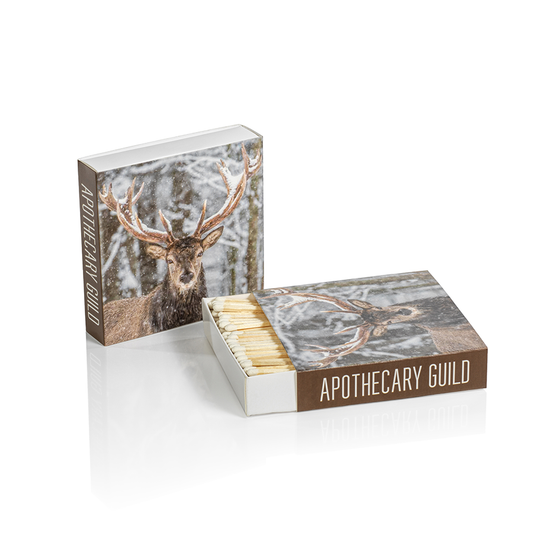 Deer in the Snow and Chalet Match Box