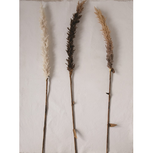 42"H Faux Flocked Grass Plume