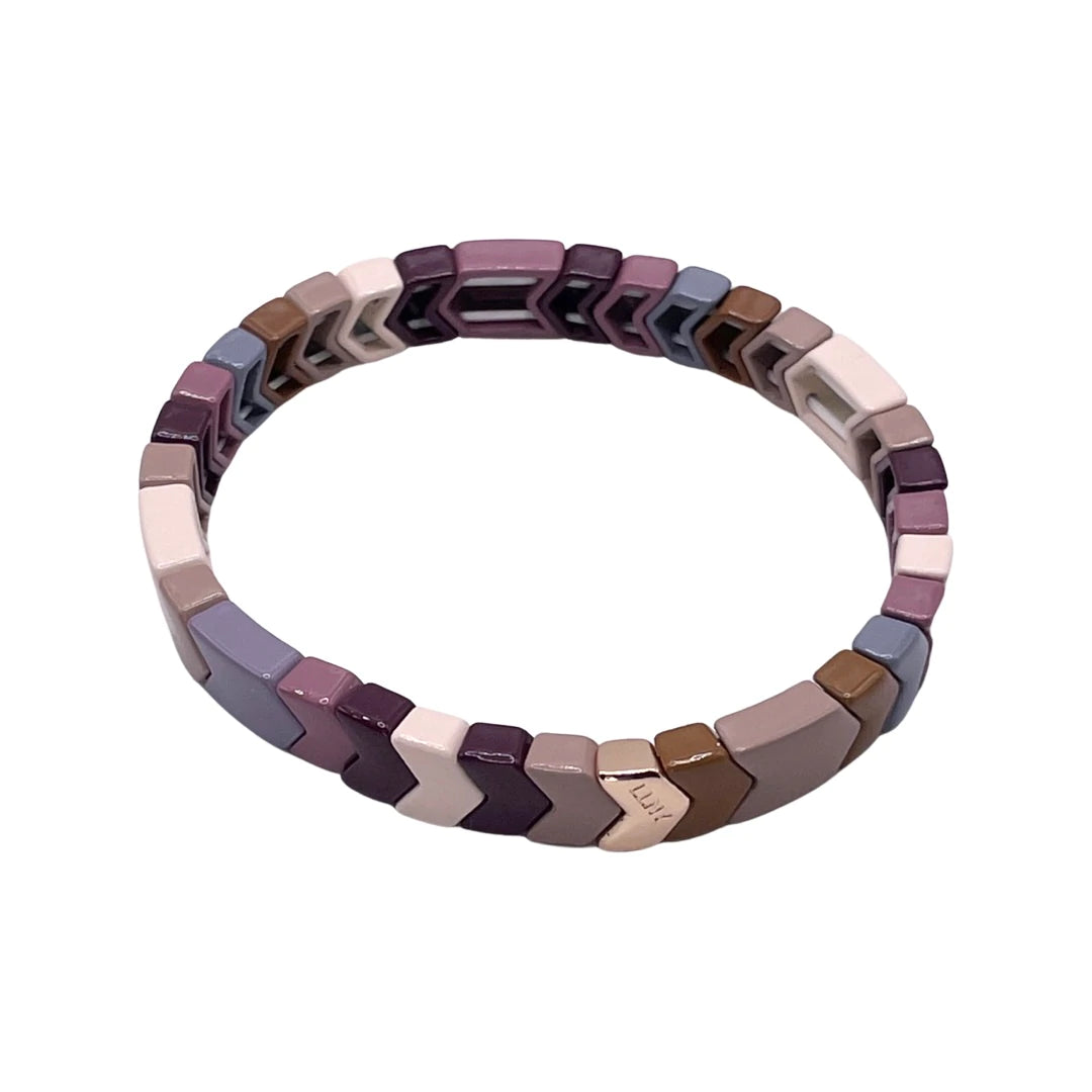 Chevron Enamel Tile Bracelet