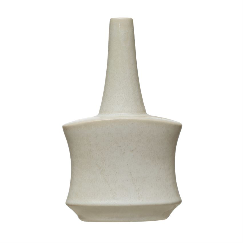 Decorative Stoneware Vase, Reactive Glaze