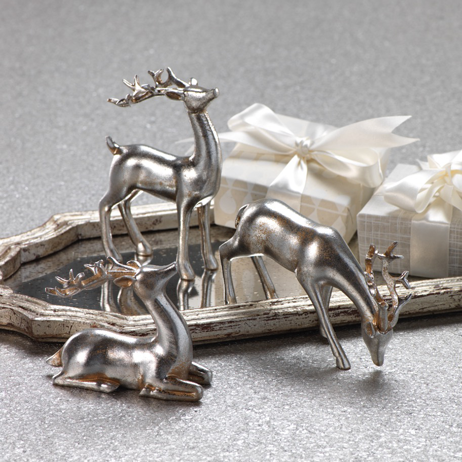 Decorative Silver Reindeer