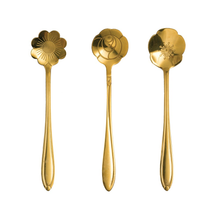 Load image into Gallery viewer, 5&quot;L Stainless Steel Flower Shaped Spoons
