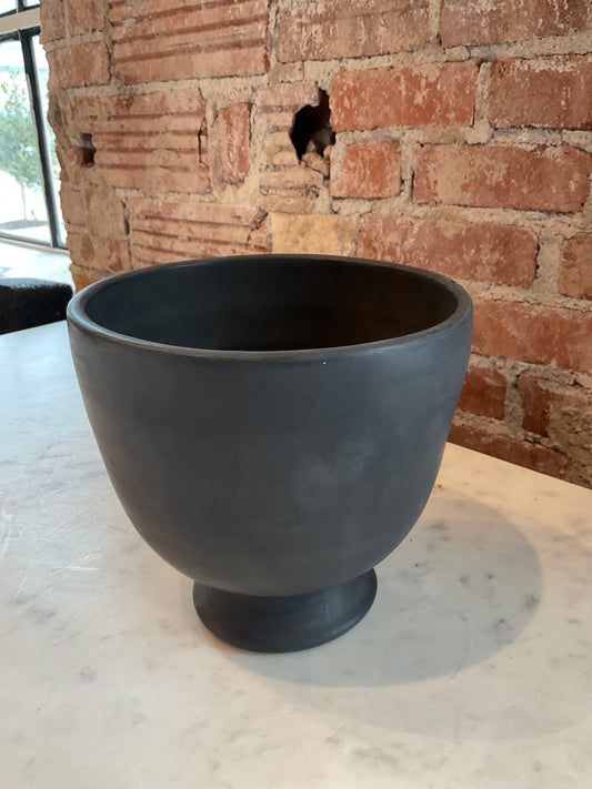 Black Pedestal Bowl