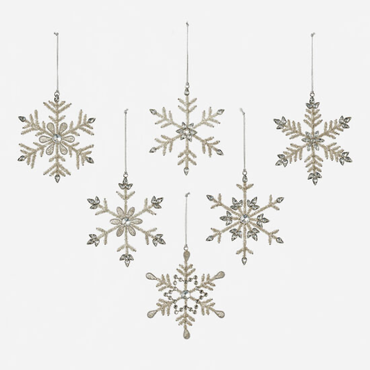 Beaded Snowflake Ornament