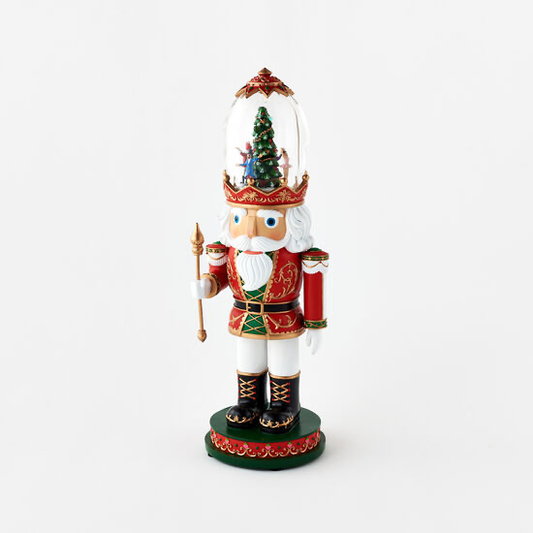 Nutcracker w/Lighted Revolving Dome Scene