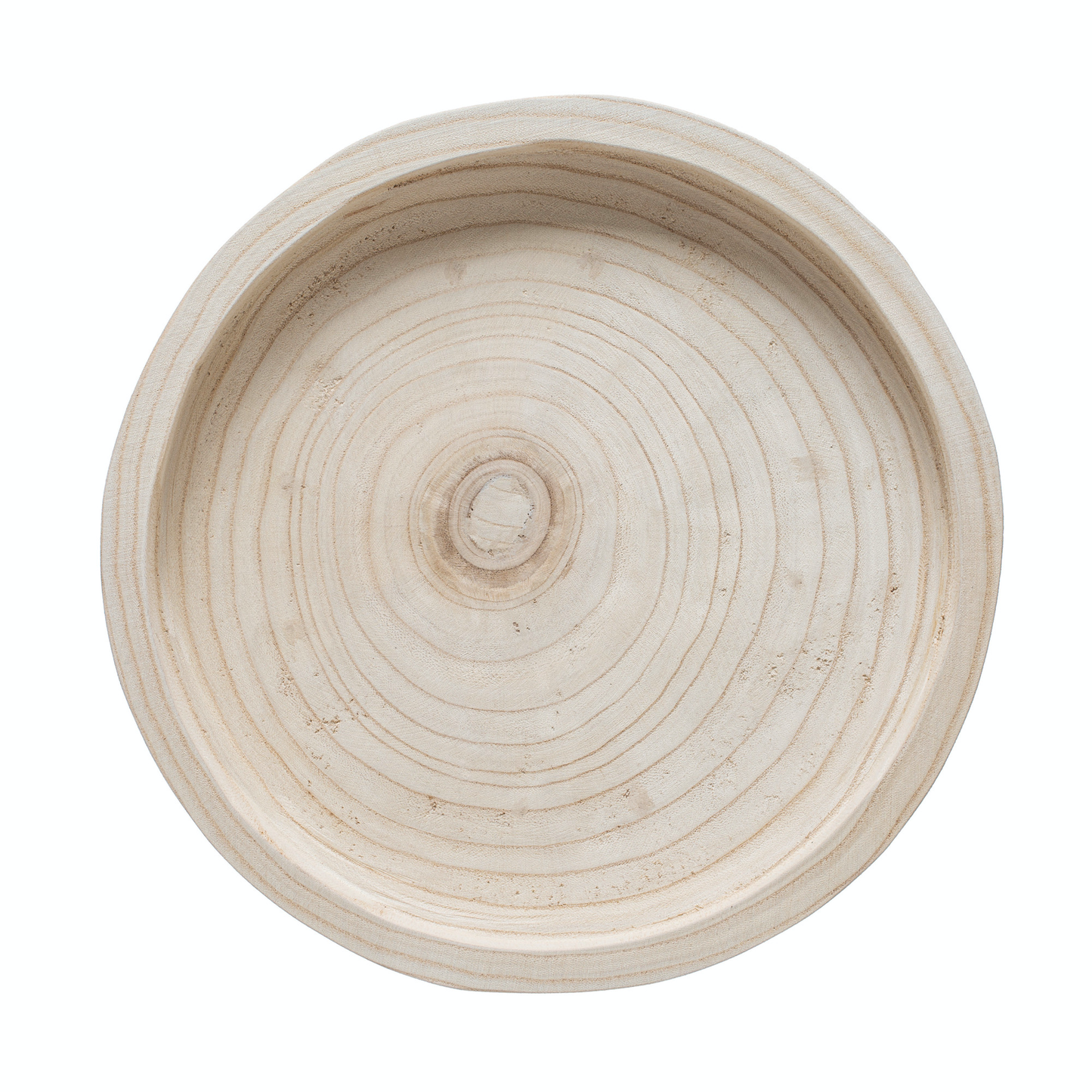 Decorative Paulownia Wood Footed Tray