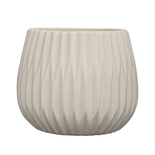 Load image into Gallery viewer, Stoneware Fluted Planter
