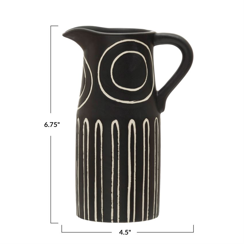 Stoneware Pitcher