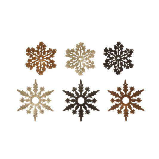 Flocked Snowflake Ornament