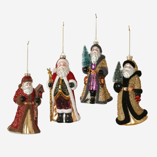 Luxe Santa Ornament