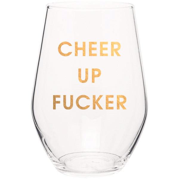 Gold Foil Wine Glasses