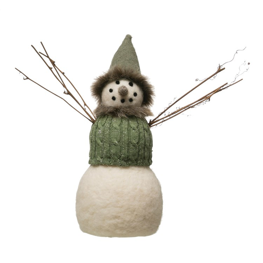 Wool Felt Snowman