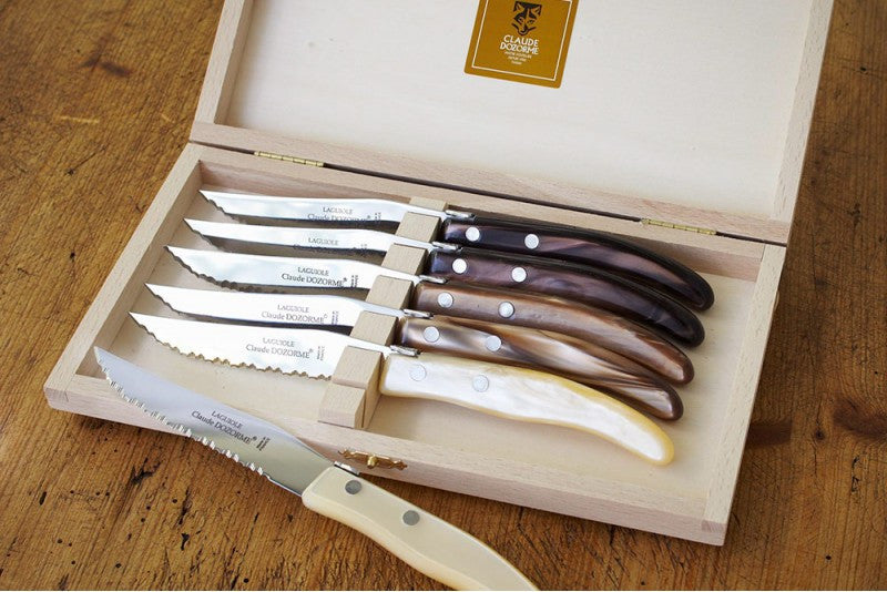 Claude Dozorme Berlingot Steak Knives Set/6