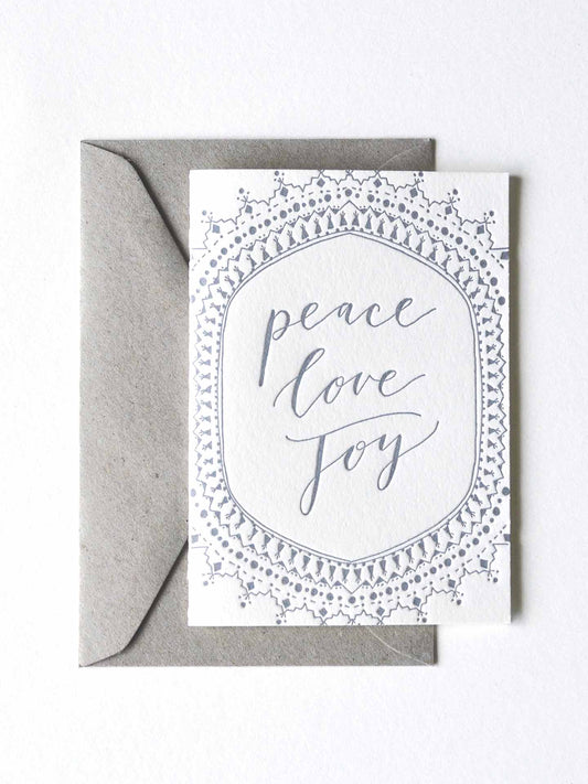 Peace Love Joy Card