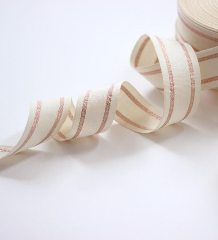 Cotton Ribbon - Metallic Paddle