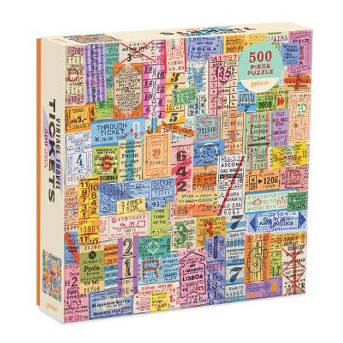 Vintage Travel Tickets Puzzle