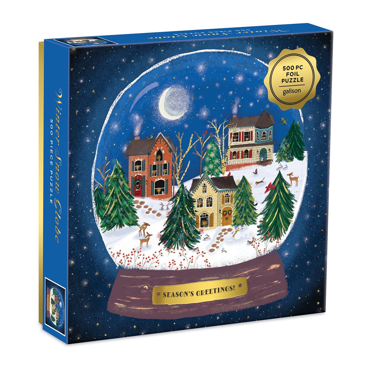 Winter Snow Globe 500 Piece Foil Puzzle