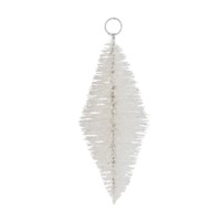 White Bristle Geo Ornament